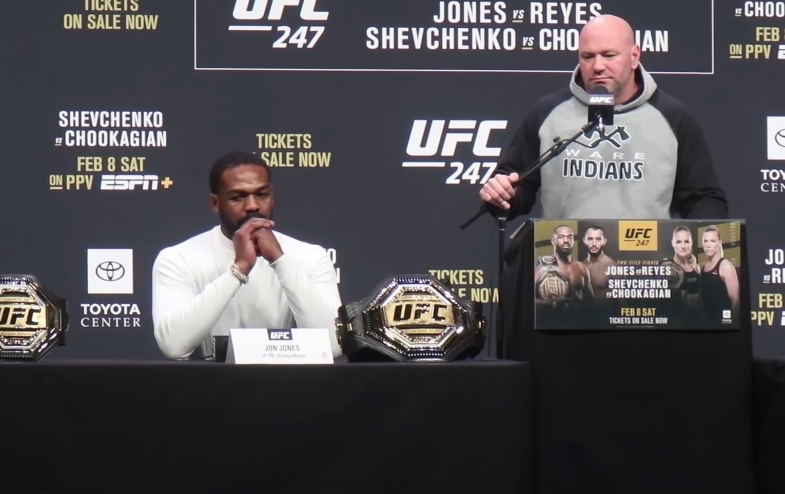 Jon Jones i Dana White
