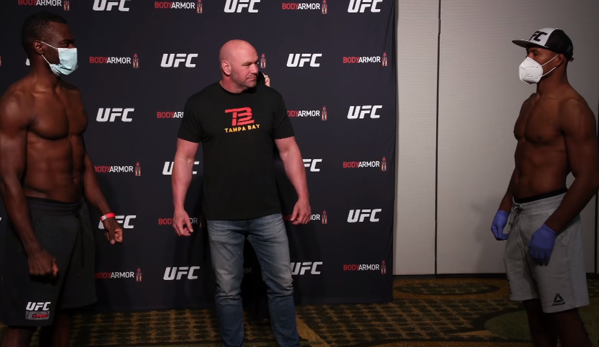 Uriah Hall, Dana White i Jacare Souza