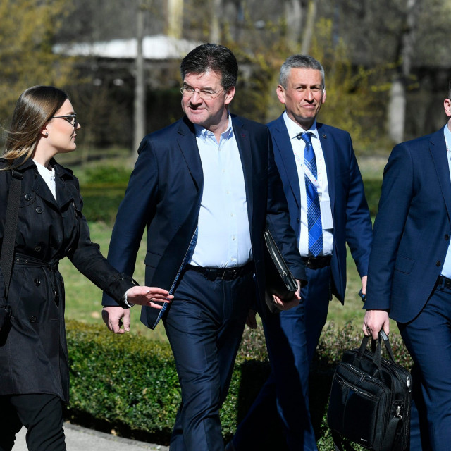 Miroslav Lajčák (drugi slijeva) na neformalnom sastanku ministara vanjskih poslova EU u Zagrebu