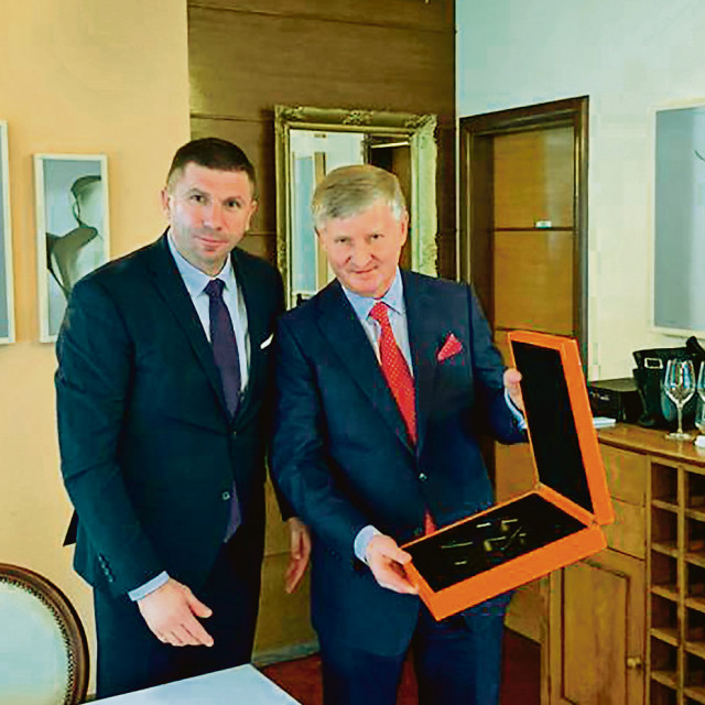 Rinat Ahmetov, vlasnik niza kompanija povezanih u holding System Capital Management i Ivica Pirić, predsjednik Ukrajinske gospodarske komore