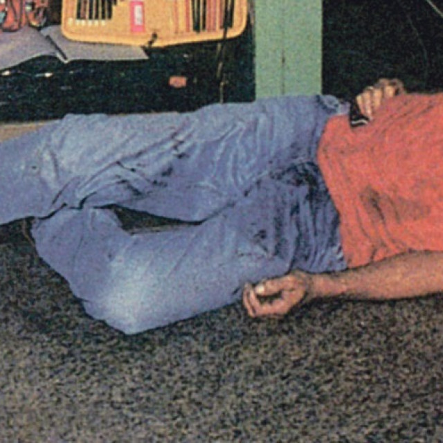 Ubijeni Dragutin Šimunić na mjestu zločina i Nenad Drobnjak nakon ranjavanja