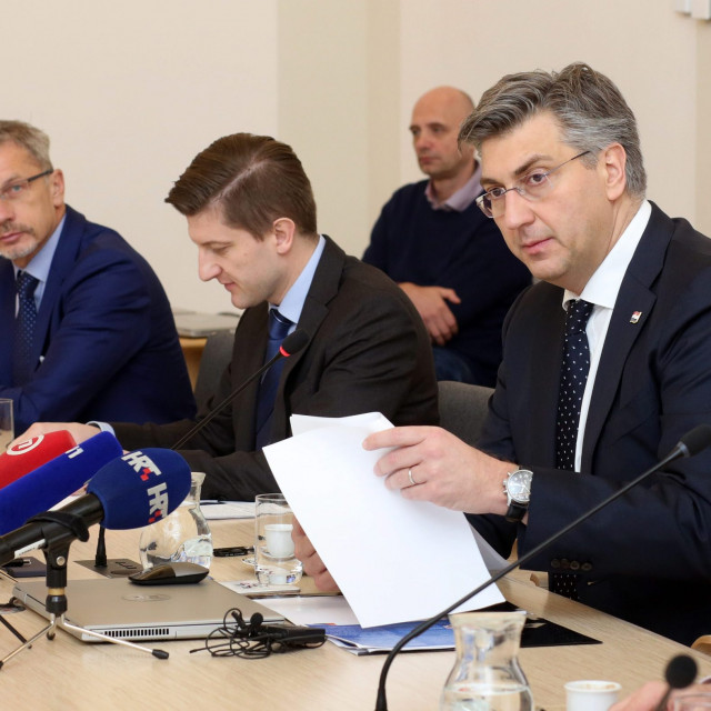 Boris Vujčić, Zdravko Marić, Andrej Plenković