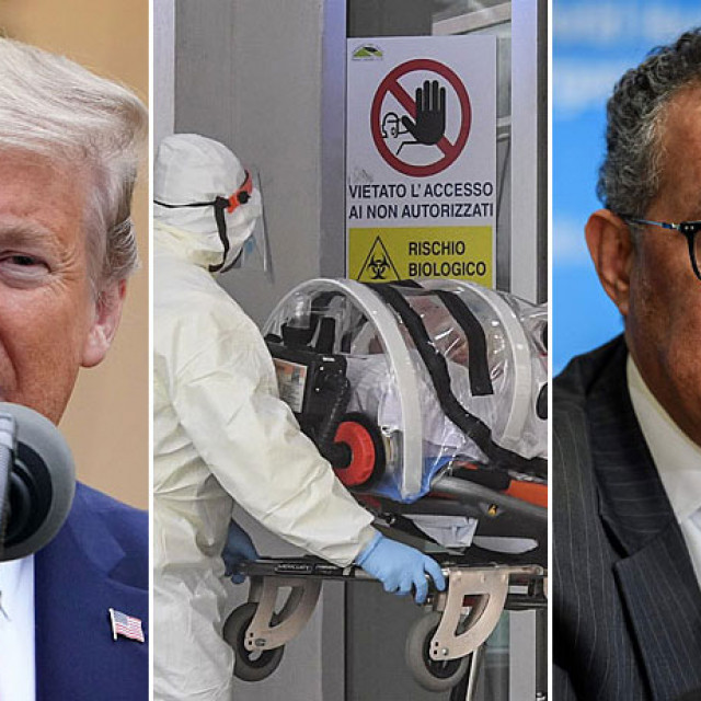 Donald Trump i šef Svjetske zdravstvene organizacije Tedros Adhanom Ghebreyesus