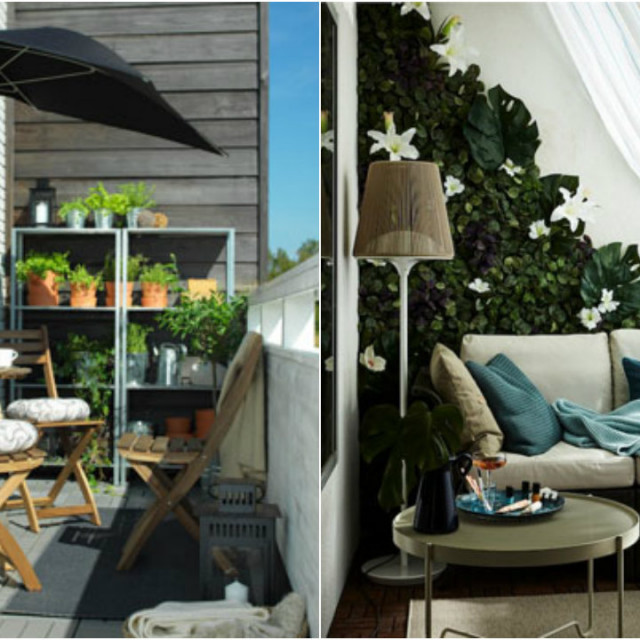 Balkon ured IKEA collage