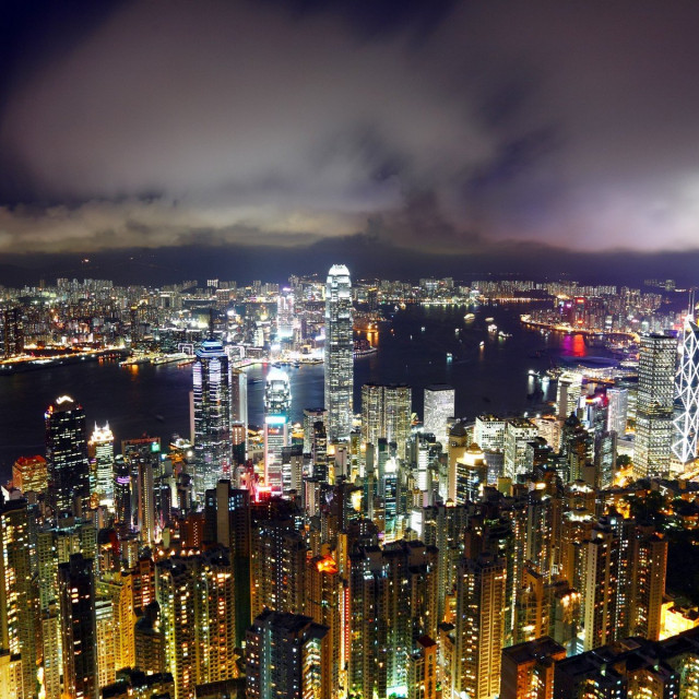 Hong Kong noću