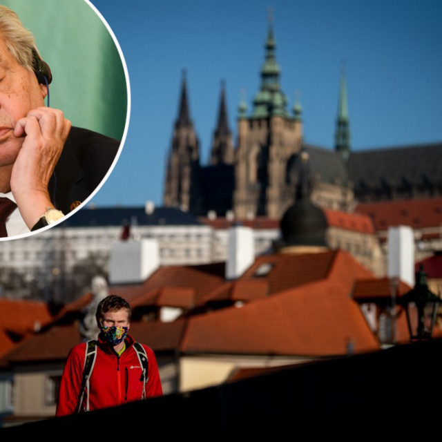 Miloš Zeman i panorama Praga