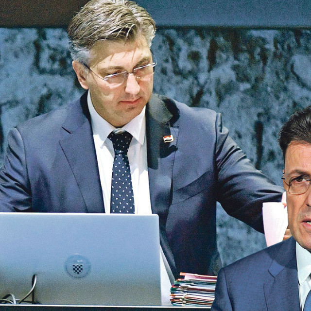 Andrej Plenković (lijevo), Luka Burilović (desno)