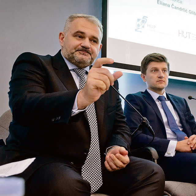 Glavni direktor HUP-a Davor Majetić, ministar financija Zdravko Marić