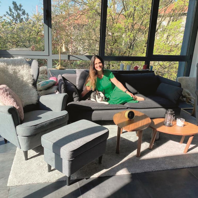 Ana Maras Harmander uživa u svom zimskom vrtu i idili koju joj on pruža.