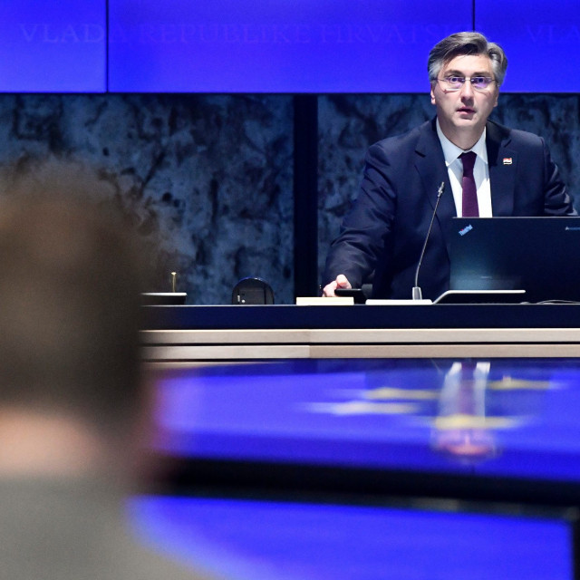 PM Andrej Plenkovic during the Parliamentary session 