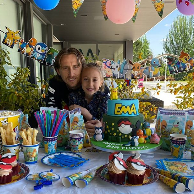 Luka Modrić i kći Ema