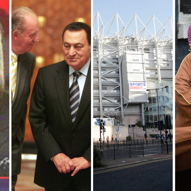 S lijeva na desno: Rifat al Asad, Hosni Mubarak, stadion Newcastlea, Mohamed bin Salman