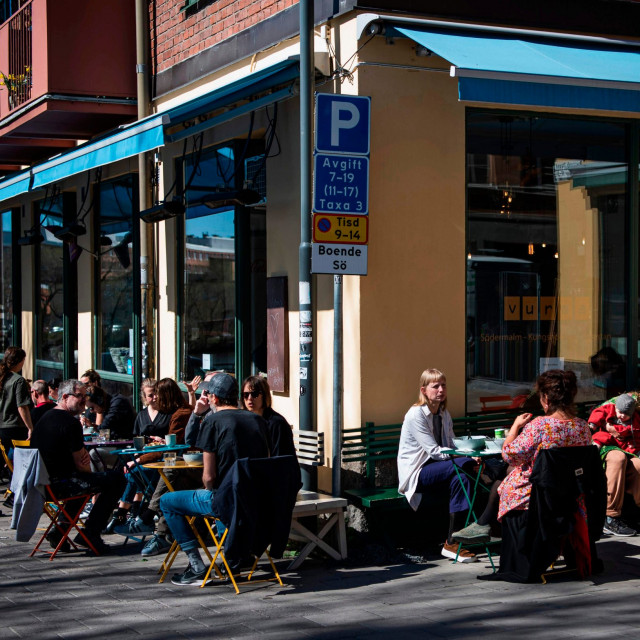 Restoran u Stockholmu snimljen 21. travnja