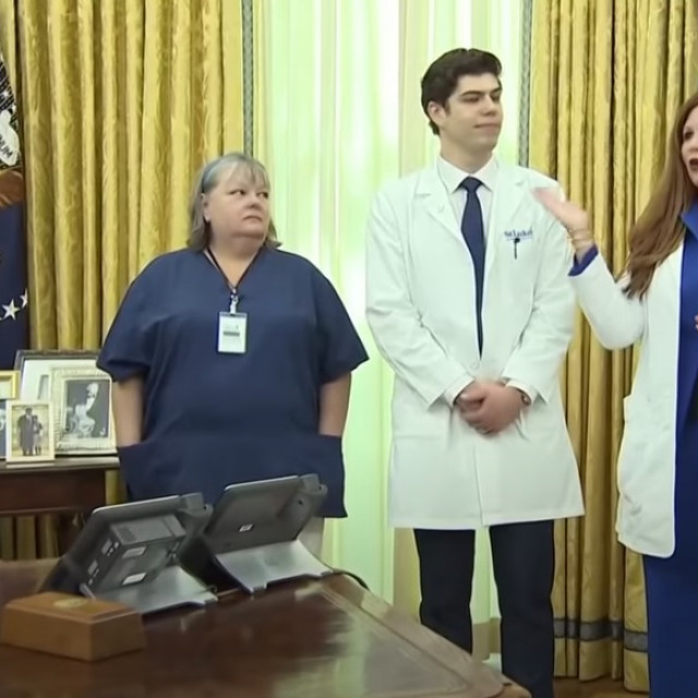 Trump i medicinska sestra