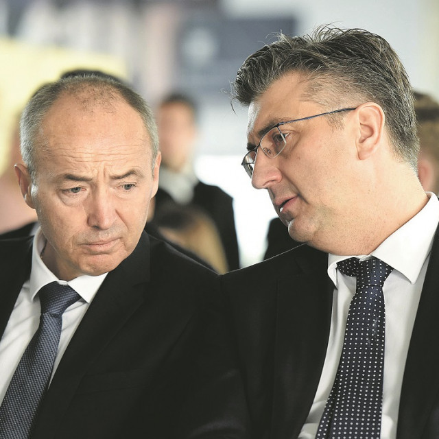 Damir Krstičević i Andrej Plenković