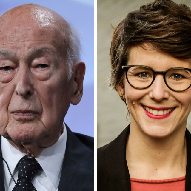 Valery Giscard d'Estaing (lijevo) i Ann-Kathrin Stracke (desno)