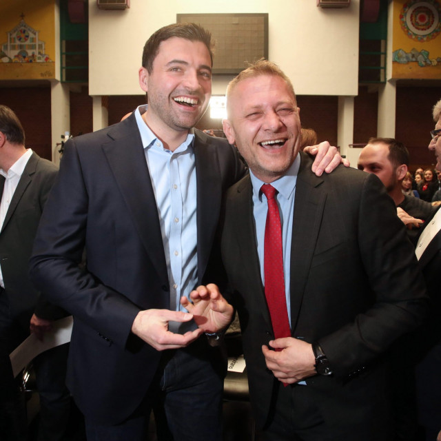 Na fotografiji: Davor Bernardić, Krešimir Beljak