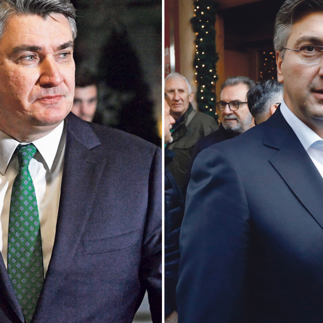 Zoran Milanović (lijevo) i Andrej Plenković (desno)