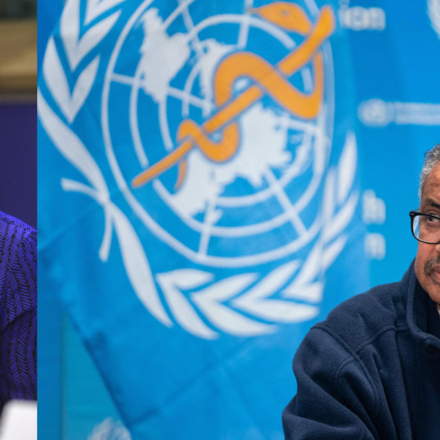Lijevo; Povjerenica Europske komisije za međunarodna partnerstva Jutta Urpilainen i glavni tajnik Svjetske zdravstvene organizacije Dr. Tedros Adhanom Ghebreyesus