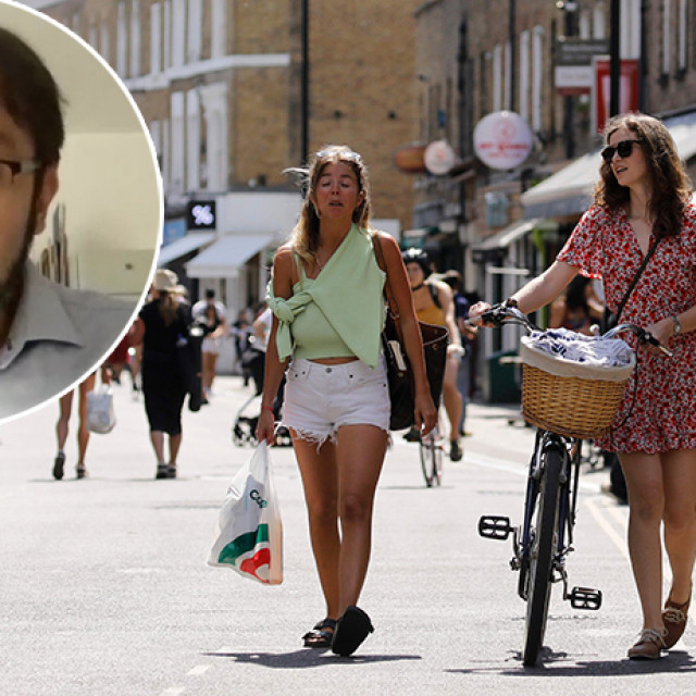 Gradska četvrt Hackney u Londonu; u krugu: Boris Lenhard