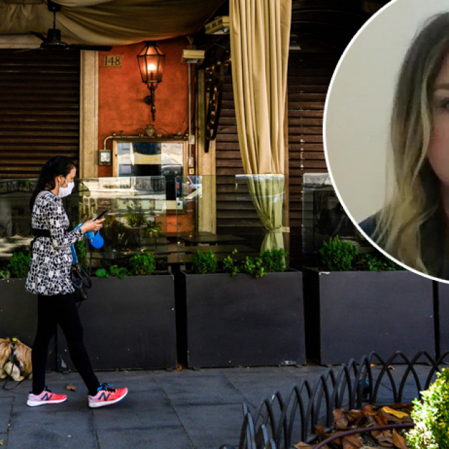 Ulica Veneto u Rimu; u krugu: Ana Došlić