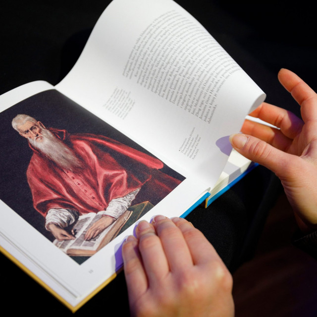 ilustracija svetog Jeronima iz knjige 'Sveti Jeronim Dalmatinac' Slobodana Prosperova Novaka