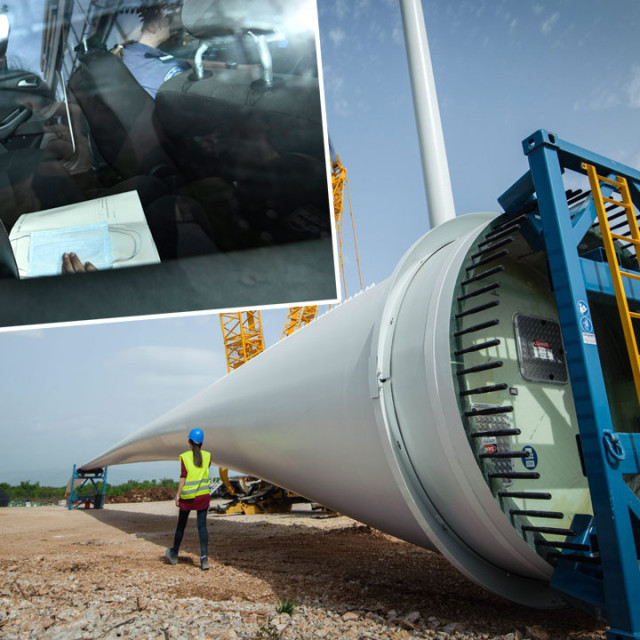 Gradilište vjetroelektrane Krš-Pađene i Josipa Rimac