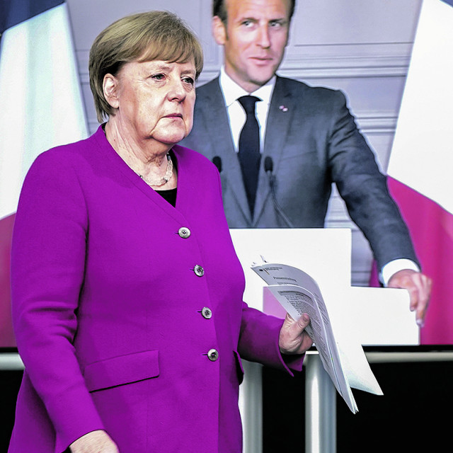 Angela Merkel i Emmanuel Macron