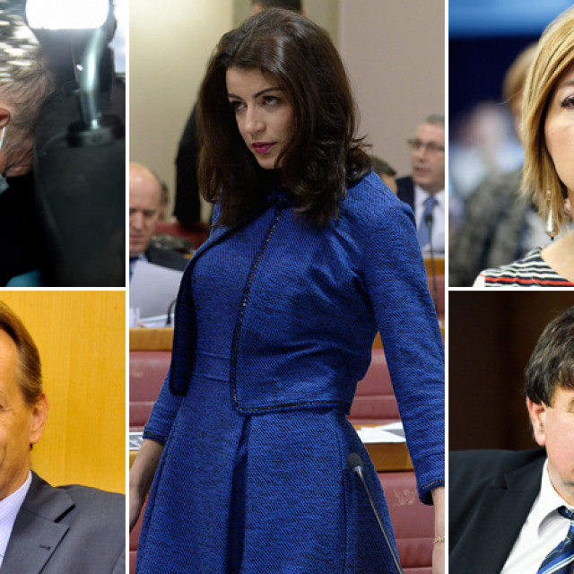 Krunoslav Jakupčić (gore lijevo), Tomislav Jureković (dolje lijevo), Ana Mandac (gore desno), Ivan Melvan (dolje desno), Josipa Rimac (sredina)