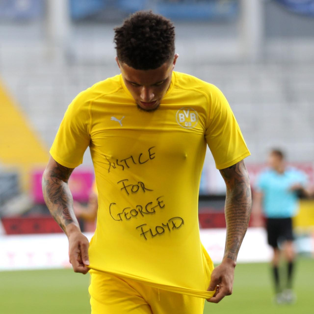 Jadon Sancho jedan je od onih koji se priključio prosvjedima
