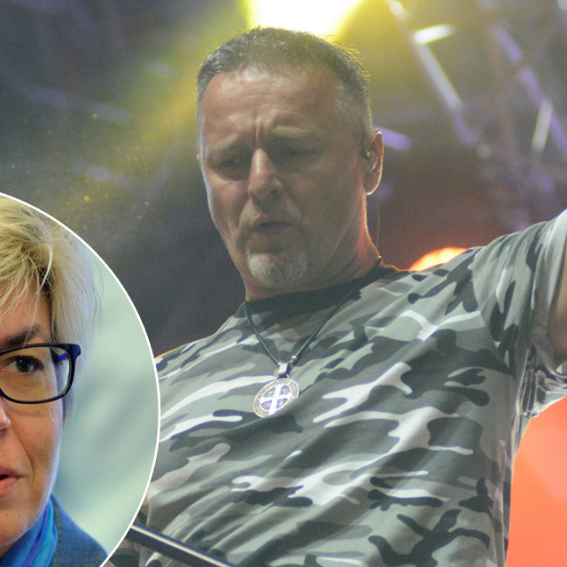 Marko Perković Thompson i Sanja Barić (u krugu)