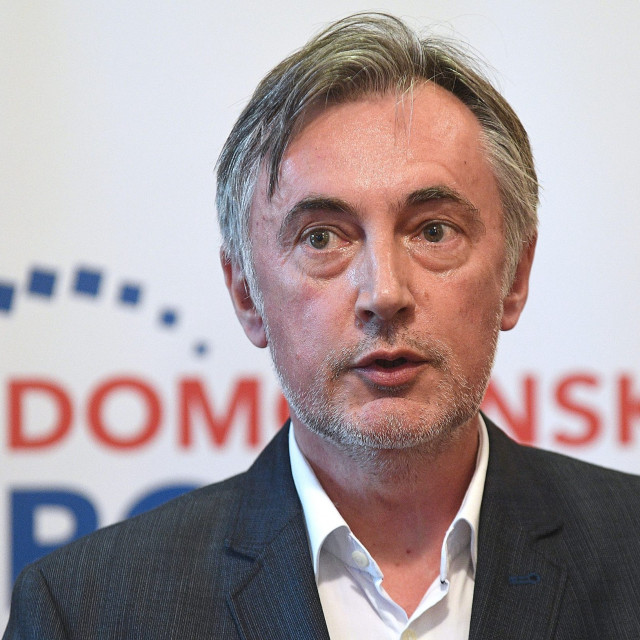 The Homeland Movement party's leader and popular singer Miroslav Skoro
