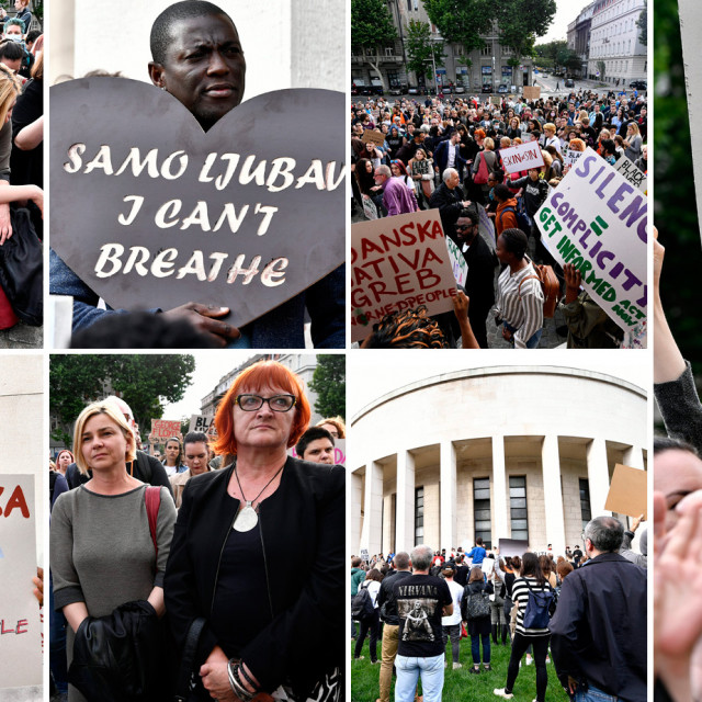 Prosvjed Black Lives Matter u Zagrebu