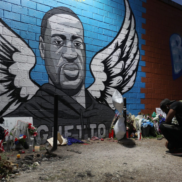 Mural u čast Georgea Floyda u Houstonu
