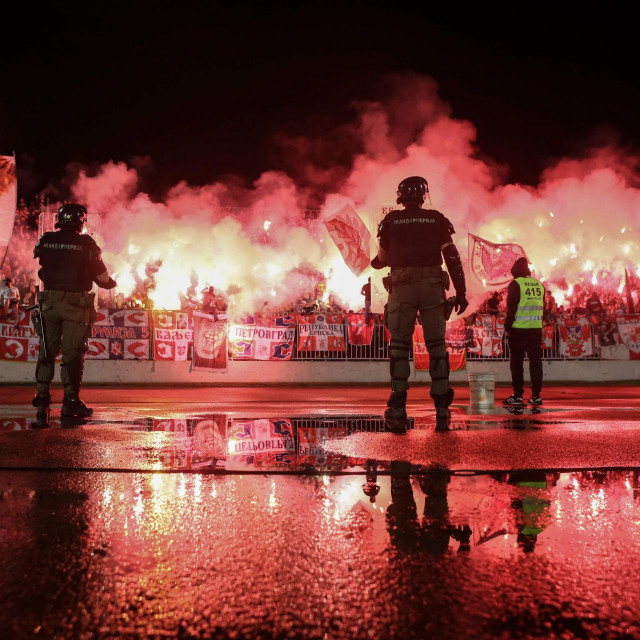Detalj s utakmice Partizan - Crvena zvezda