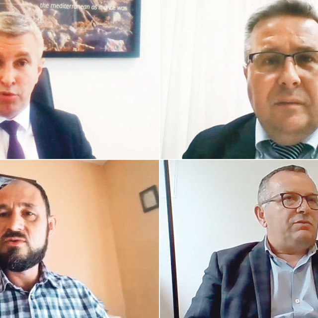 Tugomir Majdak, državni tajnik Ministarstva poljoprivrede, Dalibor Kezele, direktor sektora Poljoprivrede Podravke, Vjekoslav Budanec, predsjednik Hrvatske udruge povrćara, Vlado Čondić Galinčić, izvršni direktor Fortenova grupe za poljoprivredu i direktor Agrolagune