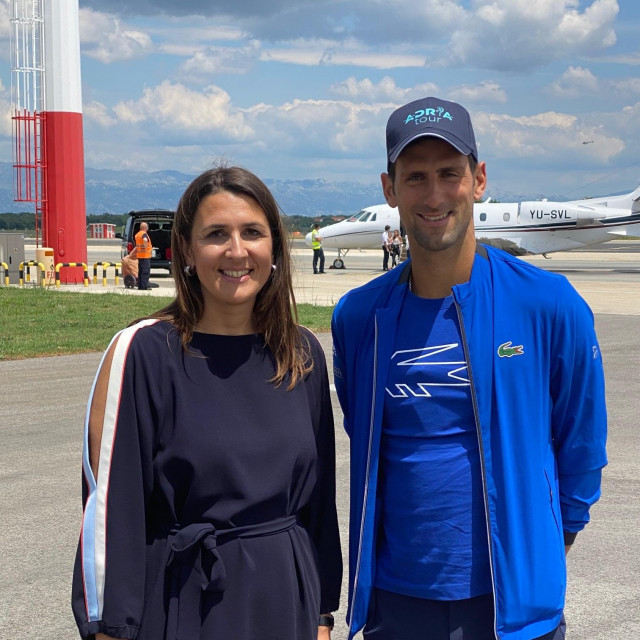 Nikolina babić i Novak Đoković u Zadru