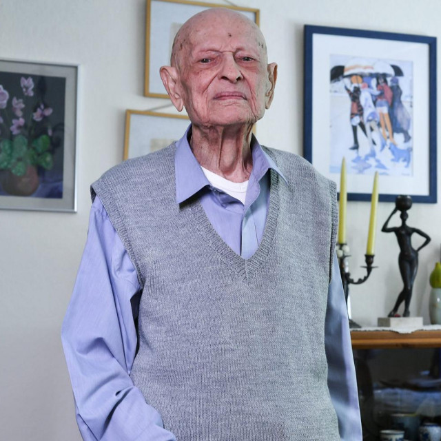 Juraj Đuka Hrženjak; u krugu: Juraj Hrženjak kao direktor Političke škole 'Josip Broz Tito' u Kumrovcu