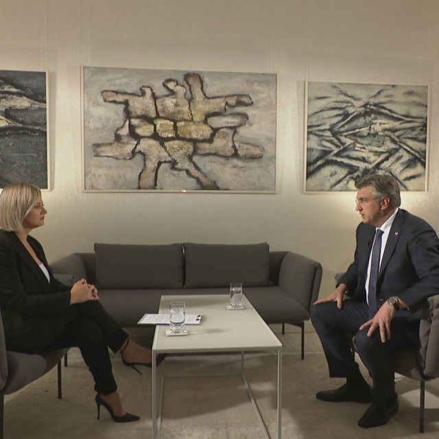 Andrej Plenković na HRT-u