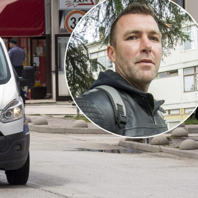 Opljačkana poslovnica OTP banke u Opuzenu. U krugu: Ivo Matičević