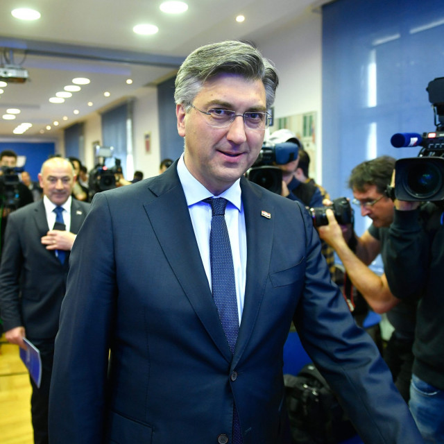 Croatian Democratic Union (HDZ) president and PM Andrej Plenkovic