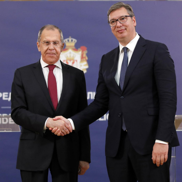 Sergej Lavrov i Aleksandar Vučić u Beogradu