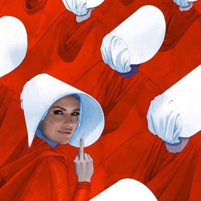 Severinina fotomontaža koju je objavila uz kritiku izjava Miroslava Škore