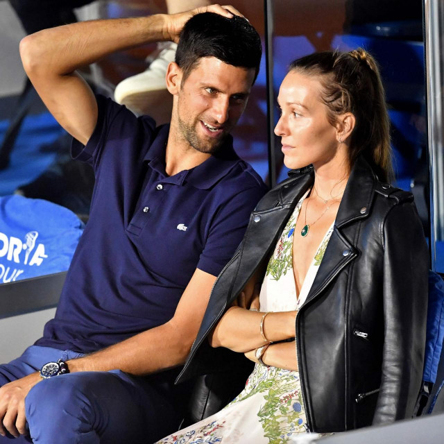 Novak Đoković sa suprugom Jelenom