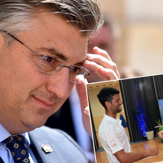 Novak Đoković i Andrej Plenković