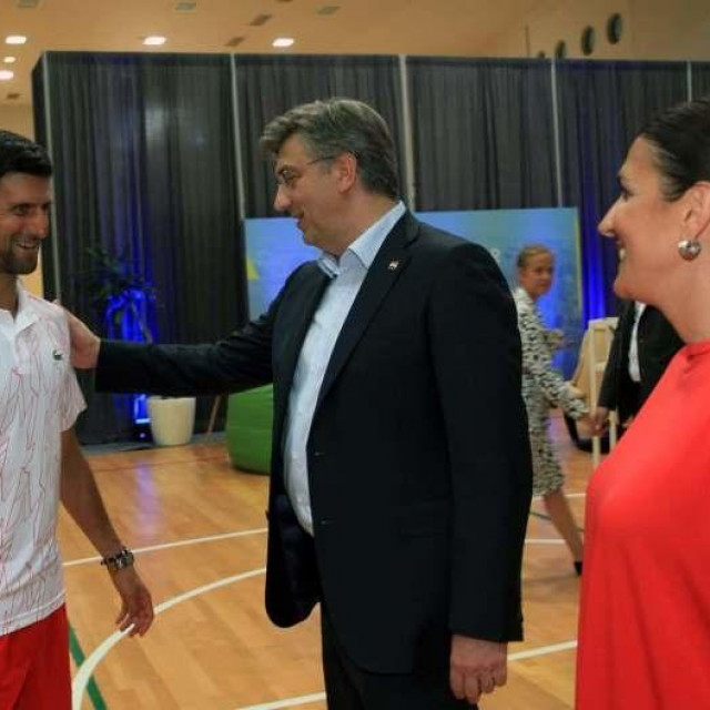 Novak Đoković i Andrej Plenković