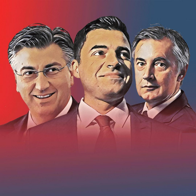 Andrej Plenković, Davor Bernardić i Miroslav Škoro