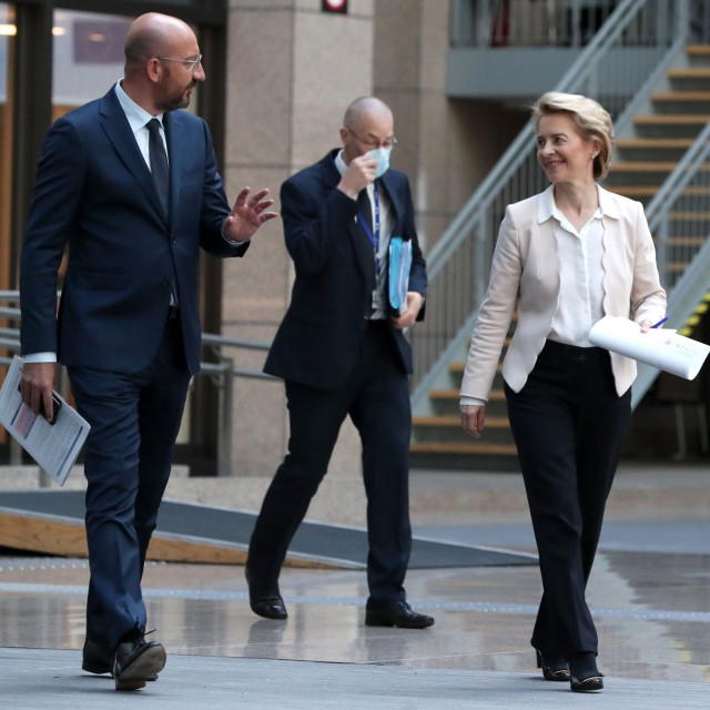 Predsjednik Europskog vijeća Charles Michel i šefica Europske komisije Ursula von der Leyen