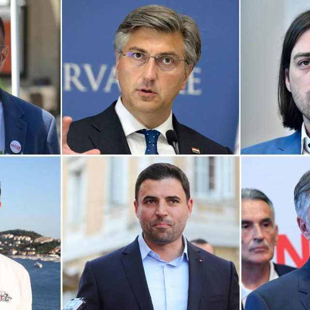 Tomislav Tomašević; Andrej Plenković; Ivan Vilibor Sinčić; Božo Petrov; Davor Bernardić; Miroslav Škoro