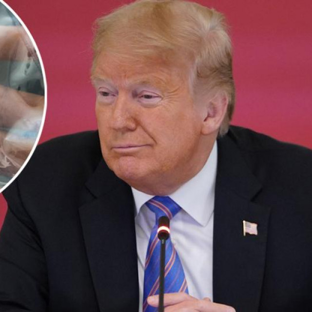 Donald Trump i bočica remdesivira